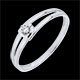 Anillo Modernity diamante oro blanco