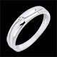 Anillo Ed�n de amor oro blanco y diamante