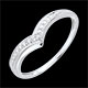 Anello Ali preziose oro bianco