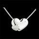 Collana Cuori Dolcezza oro bianco