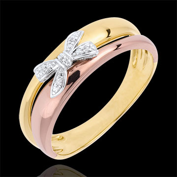 acheter en ligne Bague Noeud Ma ch�rie Trois ors