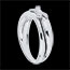 cadeau femmes Bague Noeud d'eden Or blanc