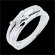 Anillo nudo de Ed�n oro blanco