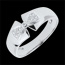 acheter on line Bague Noeud Am�lia or blanc