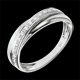 Ring Trifoly  - White gold