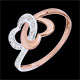 Bague Coeurs Li�s or rose or blanc