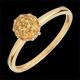 Anillo bola oro amarillo y cetrino amarillo