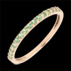 Anillo una vuelta oro rosa y tsavorite
