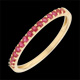 Anillo una vuelta oro amarillo y rub�