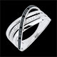 Anillo �lite oro blanco diamantes negros y blancos