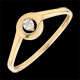 Ring Aurora Gelbgold und Diamanten