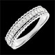 Anillo Bella Caviar - oro blanco