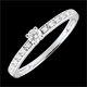 Anillo solitario boreal - 0.09 quilates