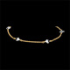 Pulsera diamantes brutos bicolor