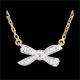 achat on line Collier Noeud Ma ch�rie or jaune et or blanc