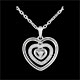 Collier Coeur Orma or blanc