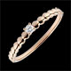 Solit�r Ring Goldenes Bonbon Rotgold