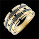 Ring Schwarzes Band - Gro�es Modell