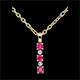 Colgante Clarisse - rub�es y diamantes