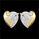 Pendientes Corazones ondas