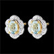 Orecchini Margherita Lilly - Topazio blu