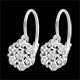Pendientes Copo de nieve eterno- 14 diamantes