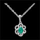 Pendentif Marguerite Princesse - �meraude