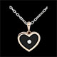 Ciondolo Cuore Magico in oro rosa