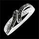 Anello Promise - diamante neri