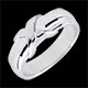 Anillo Cruz oro blanco