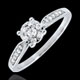 Anello Royale roseau sfera pav�e - 0.12 carati