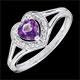 Anello Cuore Incantato - ametista