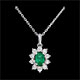Collana Illusione Floreale - smeraldo
