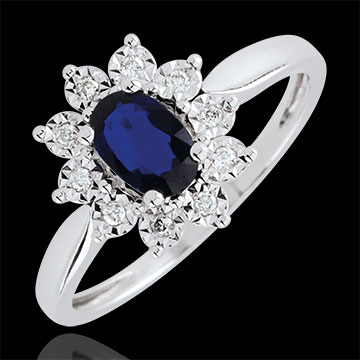 ventes Bague Marguerite Illusion - saphir ventes Bague Marguerite Illusion - saphir