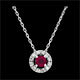 Collar Cl�via - rub�es