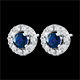 Pendientes Cl�via - zafiros