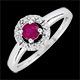 Anello Cl�via - rubino