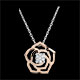 Collier Rose Mania - or rose