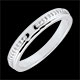 Anello Promesse di diamanti - oro bianco- versione sottile