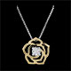 Collier Rose Mania - or jaune