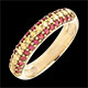 Anillo bandera espa�ola - oro y piedras preciosas