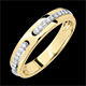 Anillo Promesse - oro amarillo y diamantes - modelo grande