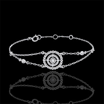 acheter on line Bracelet Fleur de Sel - cercle - or blanc et diamants