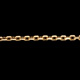 Erbsenkette Gelbgold mittel 42 cm