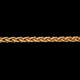 Zopfkette Gelbgold 42 cm