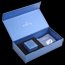 cadeau femme Pendentif coeur pav� or blanc et beli�re  - 0.67 carat - 50 diamants