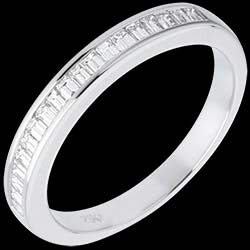 Alliance or blanc semi pavÃ©e - serti rail - 0.3 carats 890 â‚¬ (-47%)