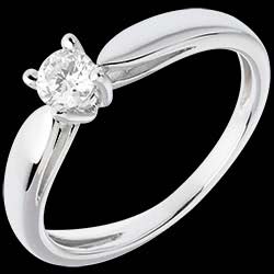 Bague De Fiançailles Solitaire Or Blanc Roseau 025 Carat 490 Bague De Fiançailles Solitaire Or Blanc Roseau 025 Carat 490