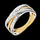 bijou or bague fanny or jaune 13 diamants