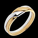 achat Anneau Attraction or jaune-or blanc